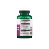Thumbnail for A green bottle with a white label listing supplement facts for Swanson's Joint Formula with Hyaluronic Acid and Glucosamine HCI 150 Capsules.