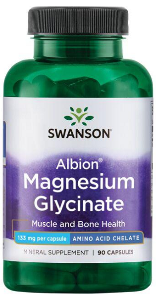 Magnesium - 133 mg 90 capsules Albion Chelated - front 2