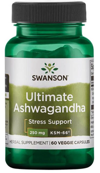 Thumbnail for Ashwagandha - KSM-66 - 250 mg 60 vege capsules - front