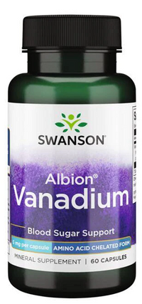 Thumbnail for Swanson Albion Vanadium Chelated - 5 mg 60 capsules.