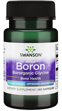 Thumbnail for Swanson Albion Boron Bororganic Glycine - 6 mg 60 capsules bone health capsules.