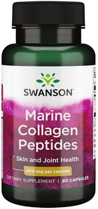Thumbnail for Swanson Marine Collagen - 400 mg 60 capsules, for skin and joint health.