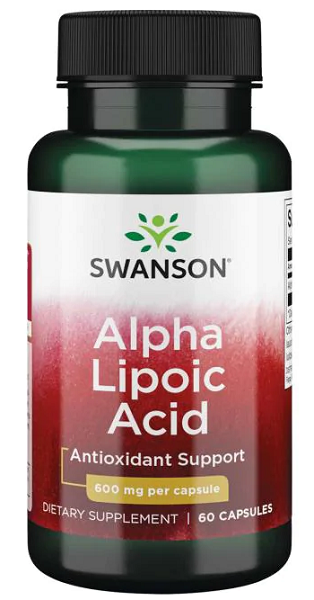 Alpha Lipoic Acid - 600 mg 60 capsules - front 2