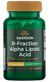 Thumbnail for Swanson specializes in providing R-Fraction Alpha Lipoic Acid - 100 mg 60 capsules, a powerful antioxidant that helps support healthy blood sugar levels.