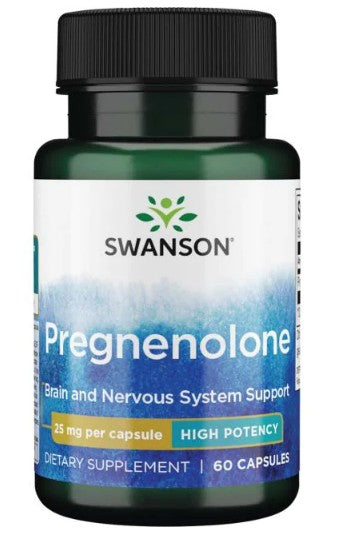 Pregnenolone - 25 mg 60 capsules - front 2
