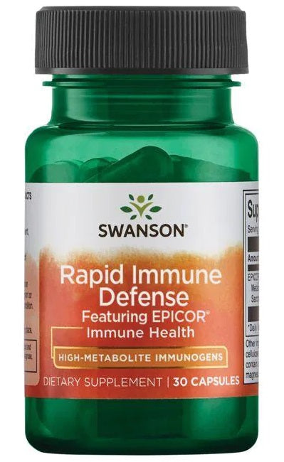 Rapid immune defense from Swanson with EpiCor 500 mg 30 caps.