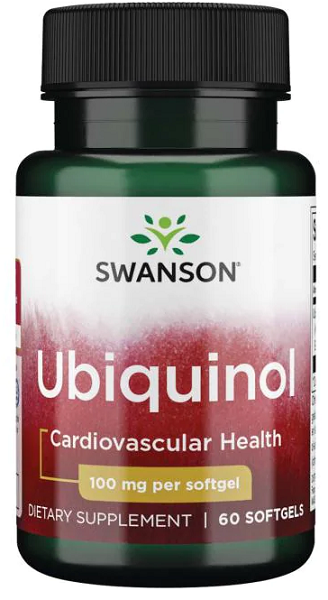 Swanson offers Ubiquinol - 100 mg 60 softgel capsules to support cardiovascular strength with the power of CoQ10.