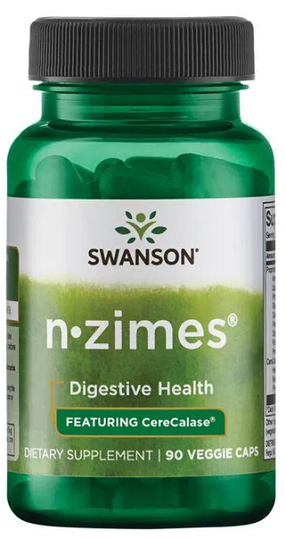 Swanson N-Zimes - 90 vege capsules support digestion and nutrient absorption.