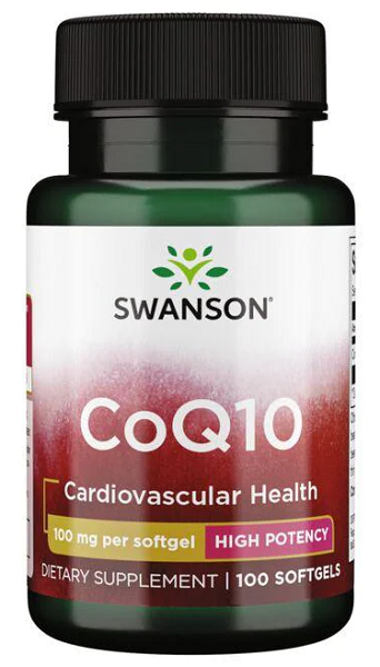 Swanson Coenzyme Q10 100 mg 100 softgel capsules.