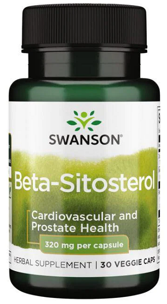 Dietary supplement with Swanson Beta-Sitosterol - 320 mg 30 vege capsules.