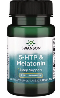 Thumbnail for Swanson 5-HTP 50 mg & Melatonin 3 mg 30 capsules.