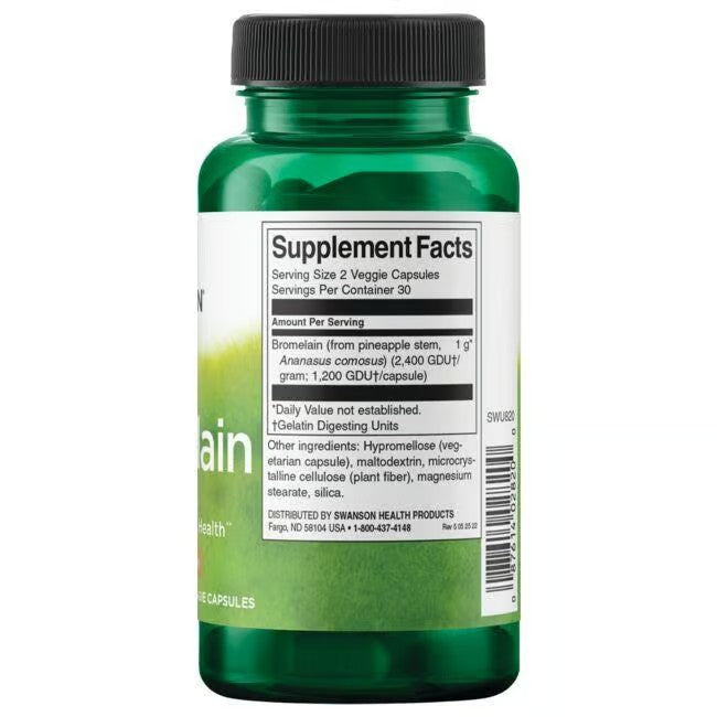 Bromelain 500 mg 60 Veggie Capsules