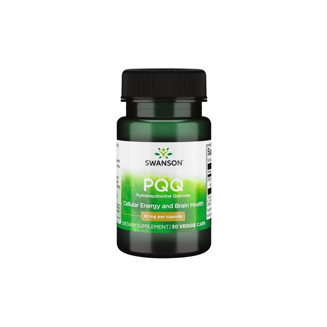 PQQ Pyrroloquinoline Quinone 10 mg 30 Veggie Capsules - front