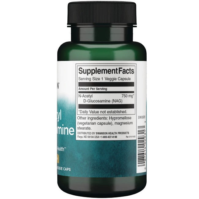 N-Acetyl D-Glucosamine 750 mg 60 Veggie Capsules