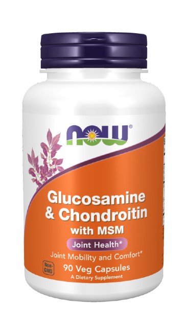 Glucosamine & Chondroitin with MSM 90 Vegetable Capsules - front 2