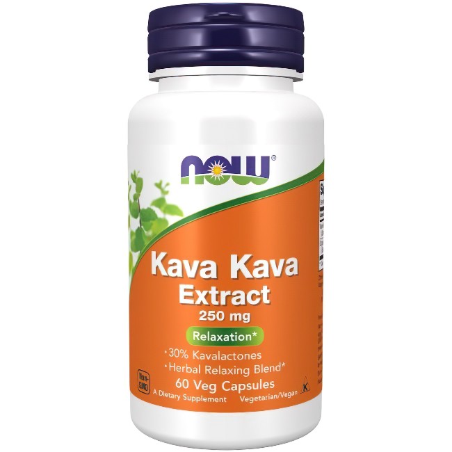 Kava Kava Extract 30% 60 Veg Capsules - front 2