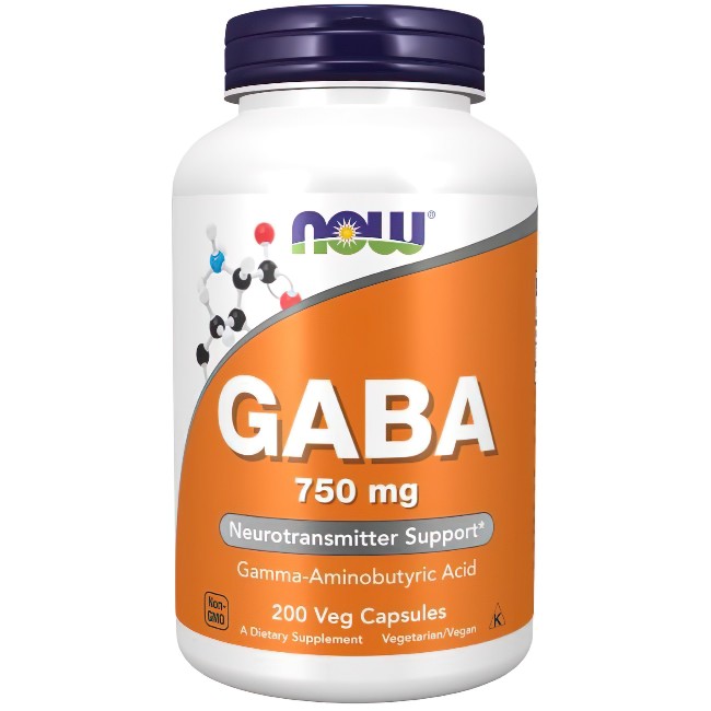 GABA 750 mg 200 Veg Capsules - front 2