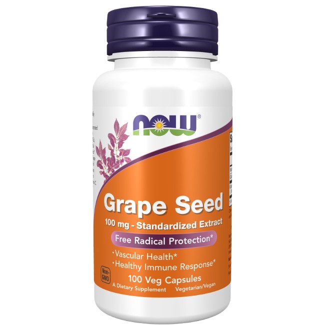 Grape Seed 100 mg 100 Veg Capsules - front