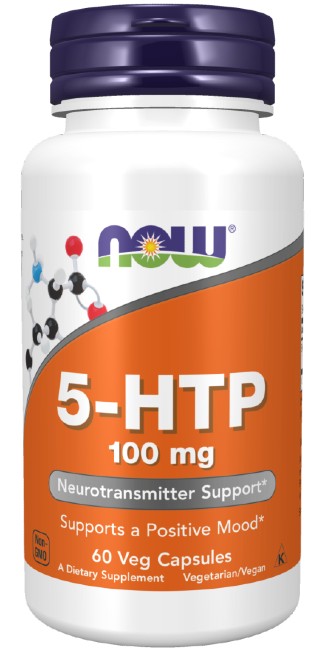 5-HTP 100 mg 120 Vegetable Capsules - front 2