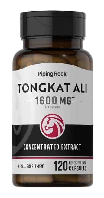 Enhance your libido and boost hormonal health with a powerful bottle of PipingRock Tongkat Ali Long Jack 1600mg concentrated extract. Experience heightened endurance and stamina like never before.