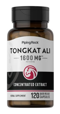 Thumbnail for Enhance your libido and boost hormonal health with a powerful bottle of PipingRock Tongkat Ali Long Jack 1600mg concentrated extract. Experience heightened endurance and stamina like never before.