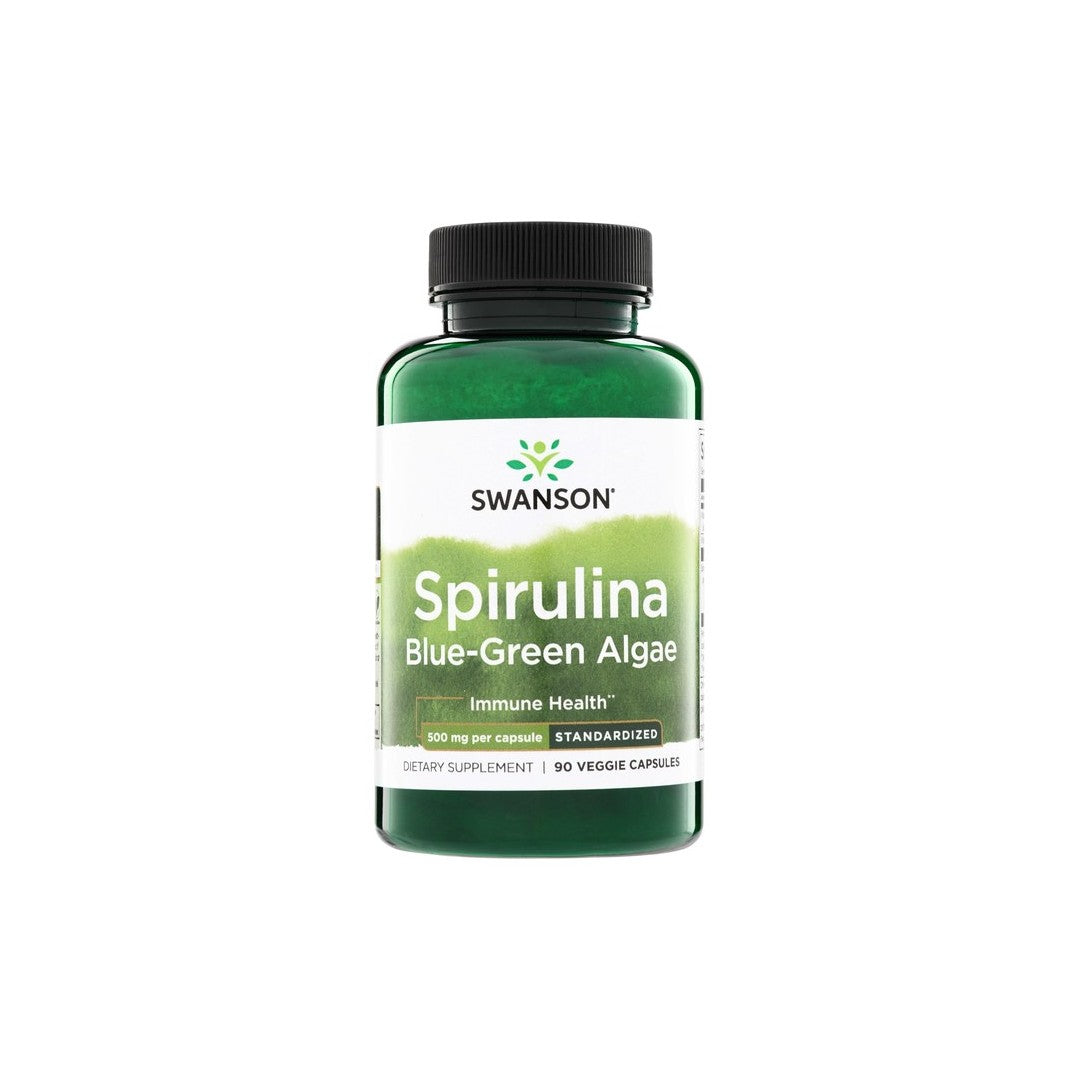 Spirulina Blaugrünalgen 500 mg 90 vegane Kapseln Swanson Health Products
