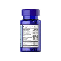 Thumbnail for A bottle of Puritan's Pride Vitamin B-50 Complex 100 Coated Caplets with a label promoting cardiovascular health.