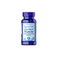 Thumbnail for Vitamin B-3 Niacin Flush Free 500 mg 100 Rapid Release Capsules - front