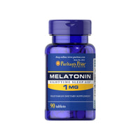 Thumbnail for The bottle of Puritan's Pride Melatonin 1 mg 90 Tablets.