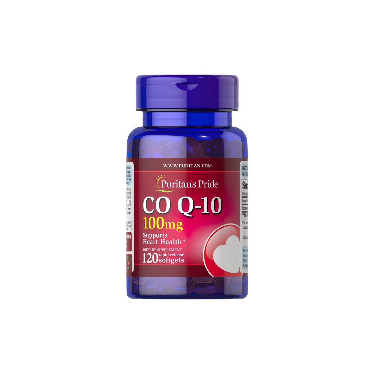 Puritan's Pride Coenzyme Q10 100 mg - 120 Rapid Release Softgels.