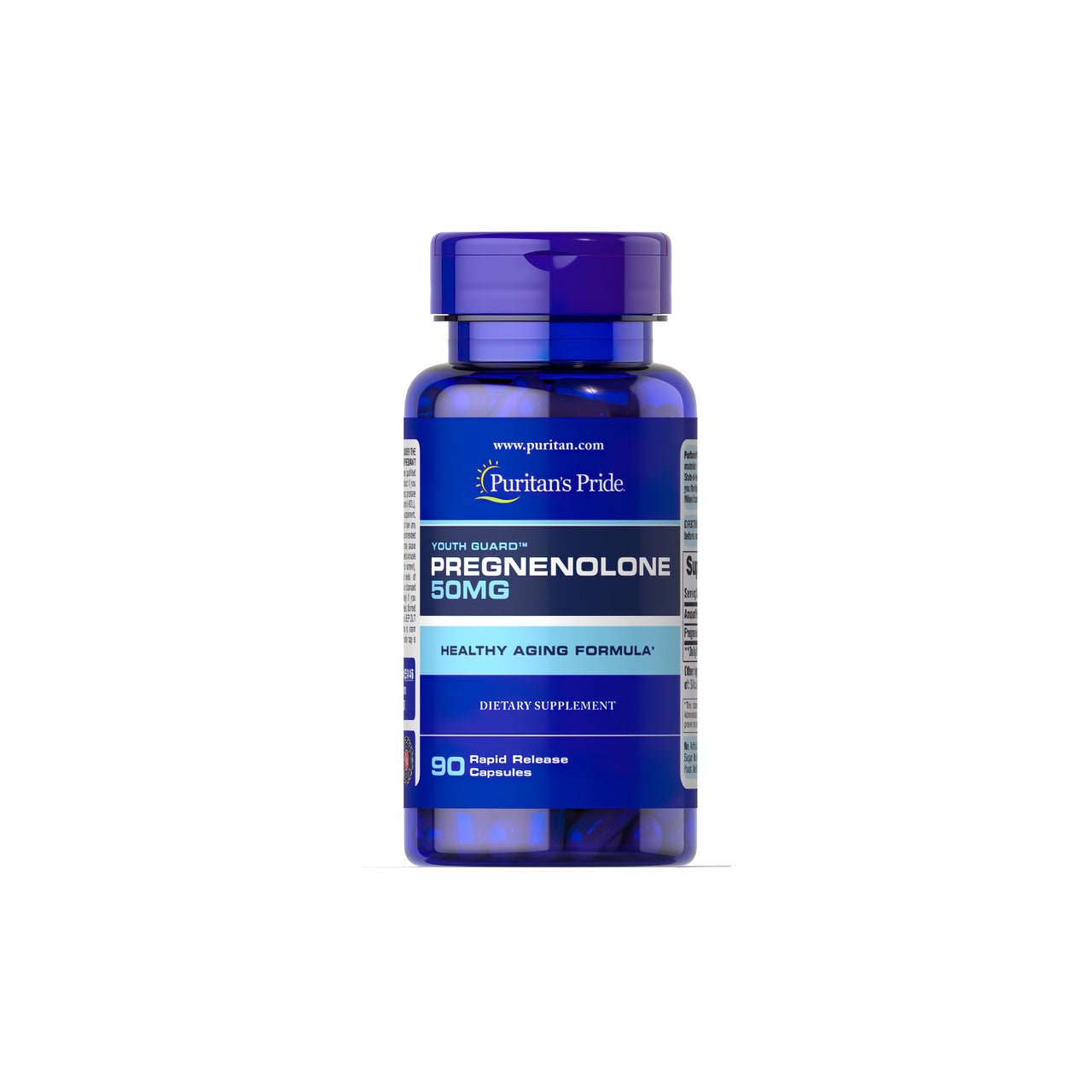 Pregnenolone 50 mg 90 Rapid Release Capsules - front