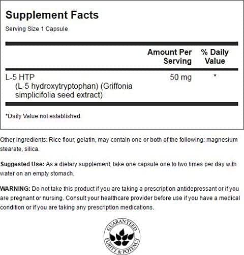 Swanson 5-HTP Mood and Stress Support - 50 mg 60 capsules - Swanson