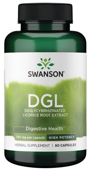 Swanson DGL Deglycyrrhizinated Licoric 700 mg 90 caps capsules.