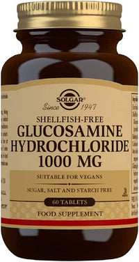 Thumbnail for A jar of Solgar's Glucosamine hydrochloride 1000 mg 60 tablets.