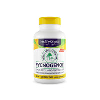 Thumbnail for This dietary supplement contains 60 capsules of Healthy Origins Pycnogenol 150 mg 120 vege capsules, known for its antioxidant properties and positive impact on cardiovascular health.