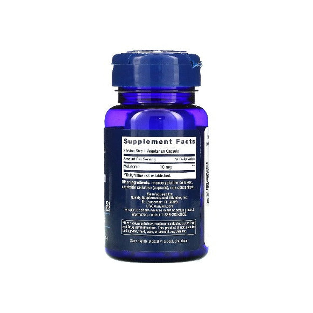 Melatonin 10 mg 60 vege capsules - supplement facts