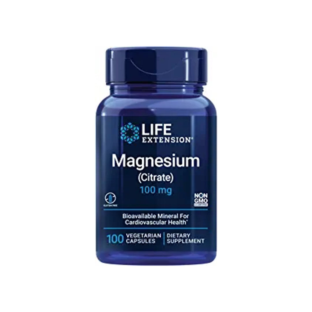 Magnesium Citrate 100 mg 100 vege capsules - front