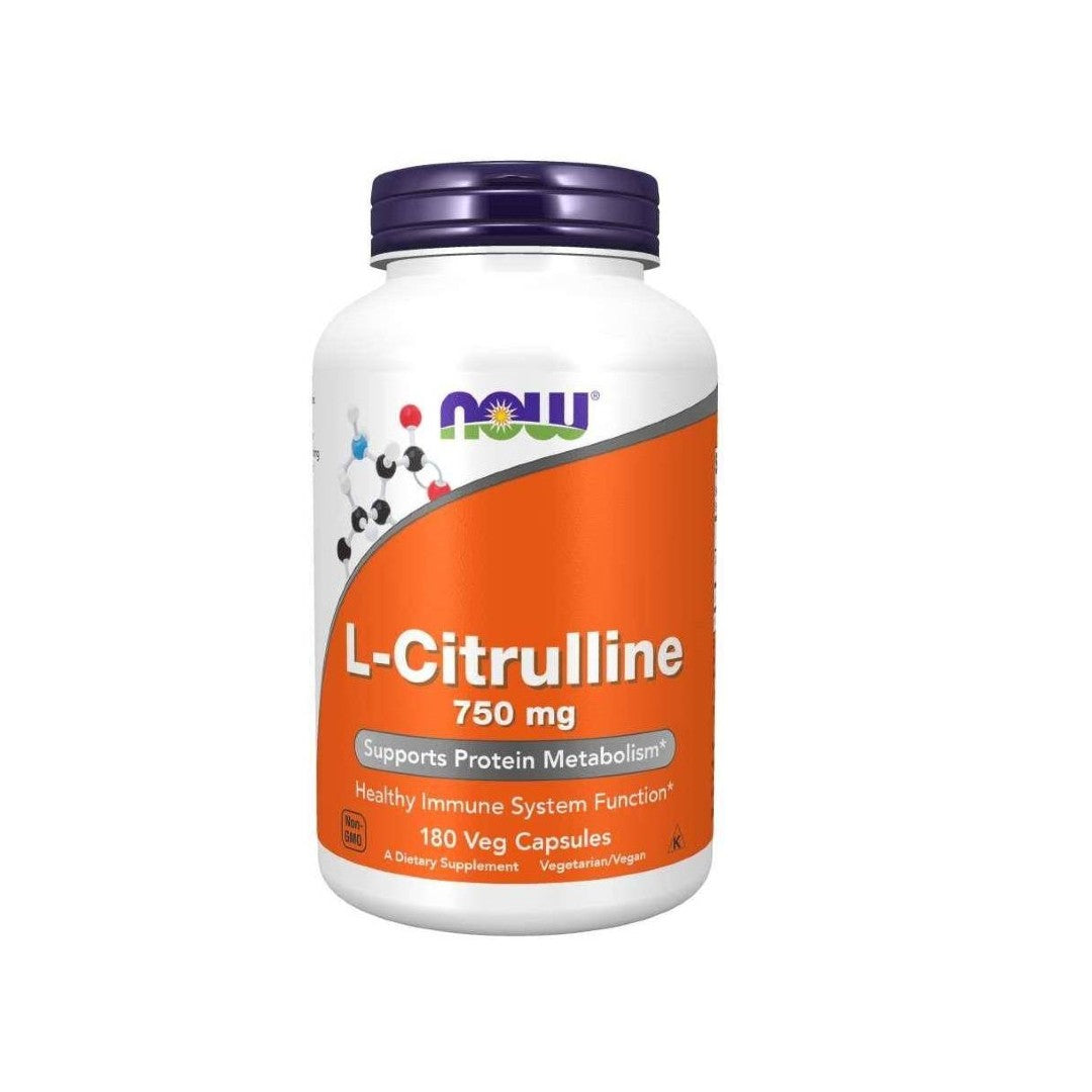 L-Citrulline 750 mg 180 vege capsules - front