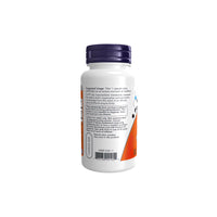 Thumbnail for A bottle of Now Foods 5-htp 100mg 60 vege capsules on a white background.