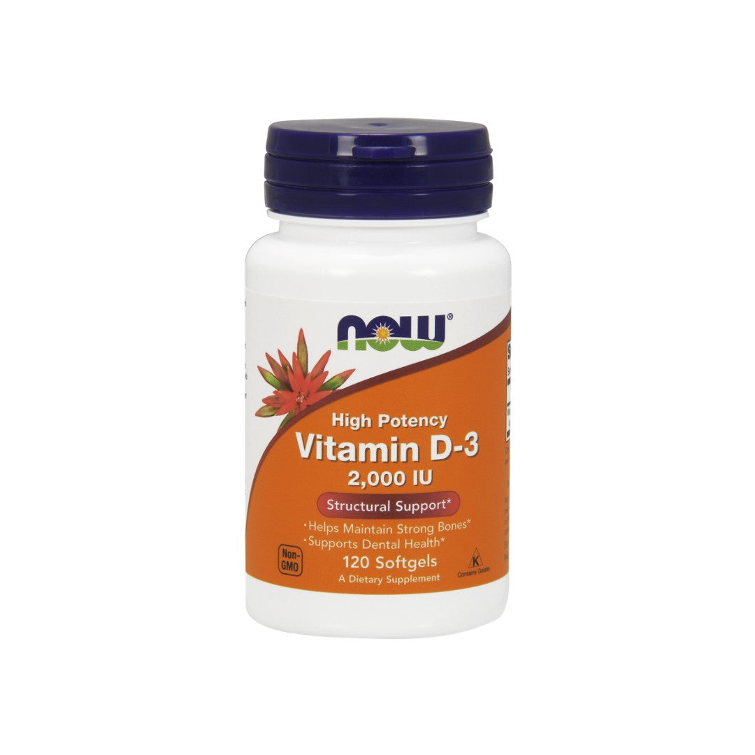 Vitamin D3 2000 IU (50mcg) 120 softgel - front