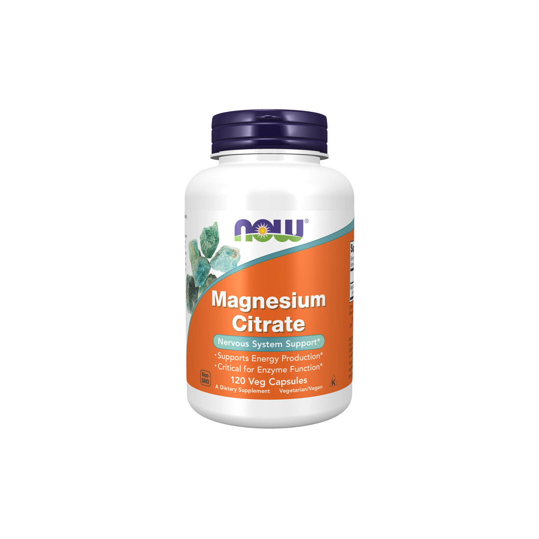 Now Now Foods Magnesium Citrate - 120 Veg Capsules.