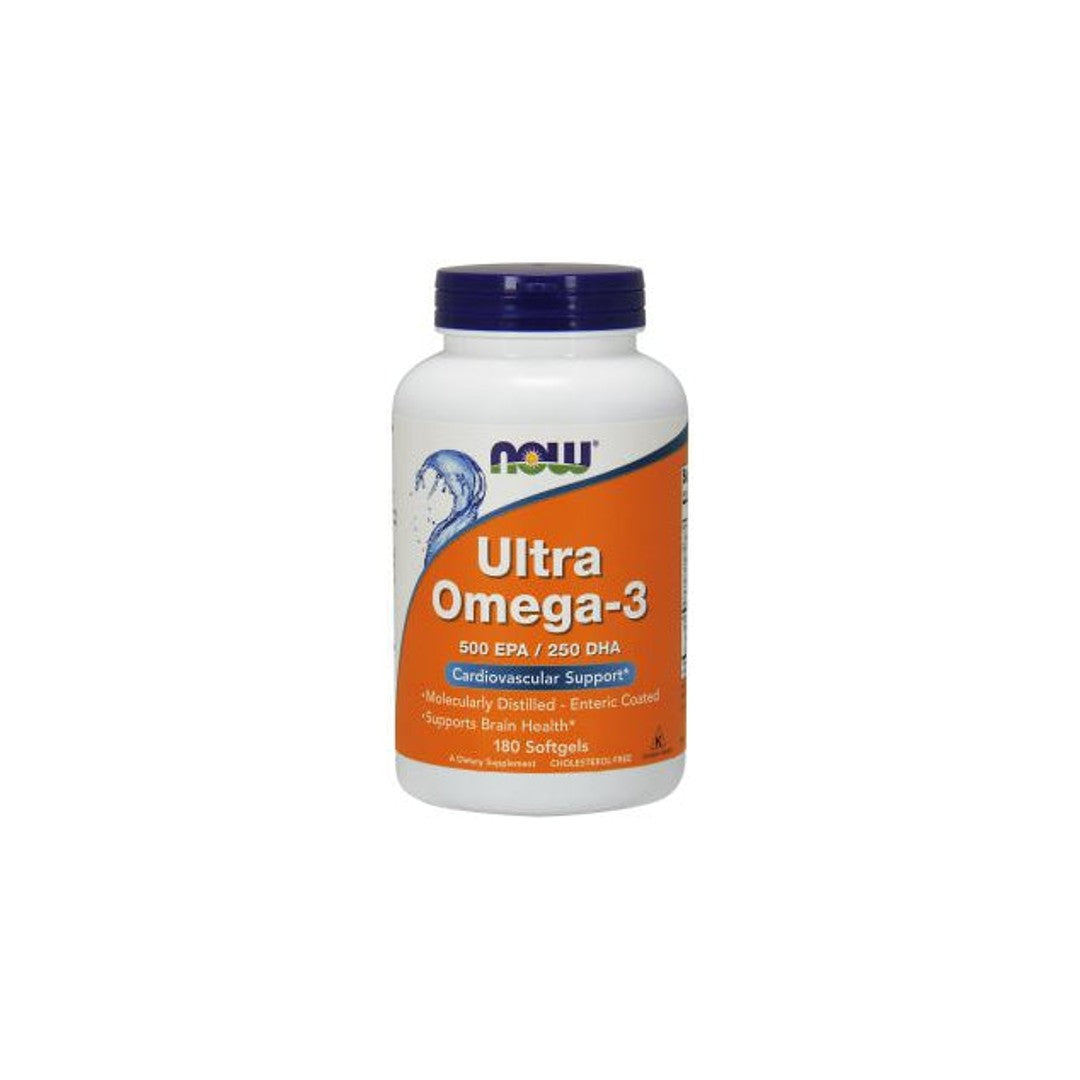 Ultra Omega-3 500 mg EPA/250 mg DHA 180 softgel - front