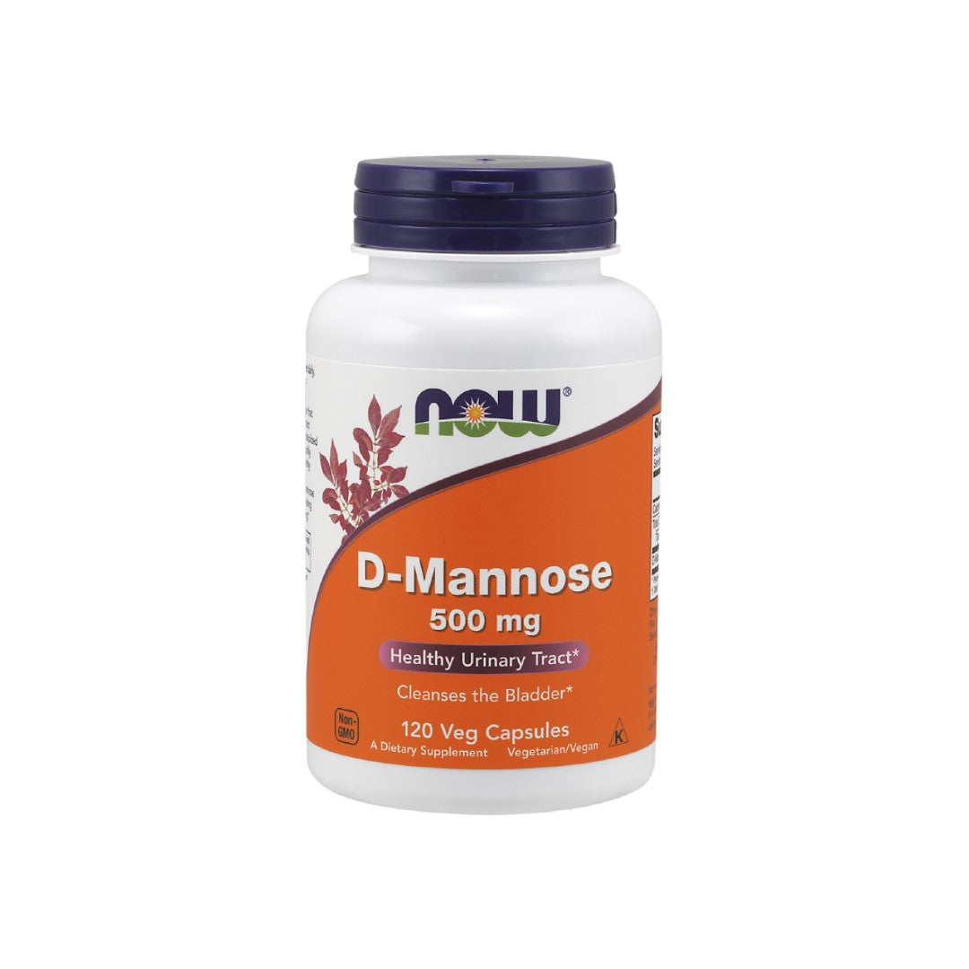 Now Foods D-Mannose 500 mg 120 vege capsules.