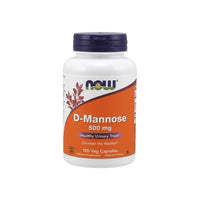Thumbnail for Now Foods D-Mannose 500 mg 120 vege capsules.