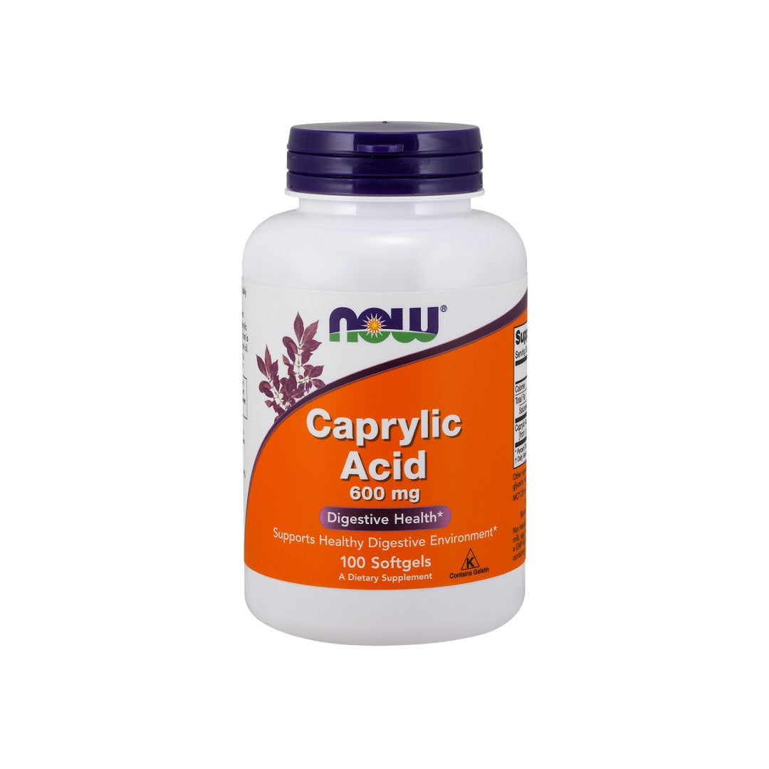 Now Foods Caprylic Acid 600 mg 100 softgel.
