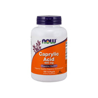 Thumbnail for Now Foods Caprylic Acid 600 mg 100 softgel.
