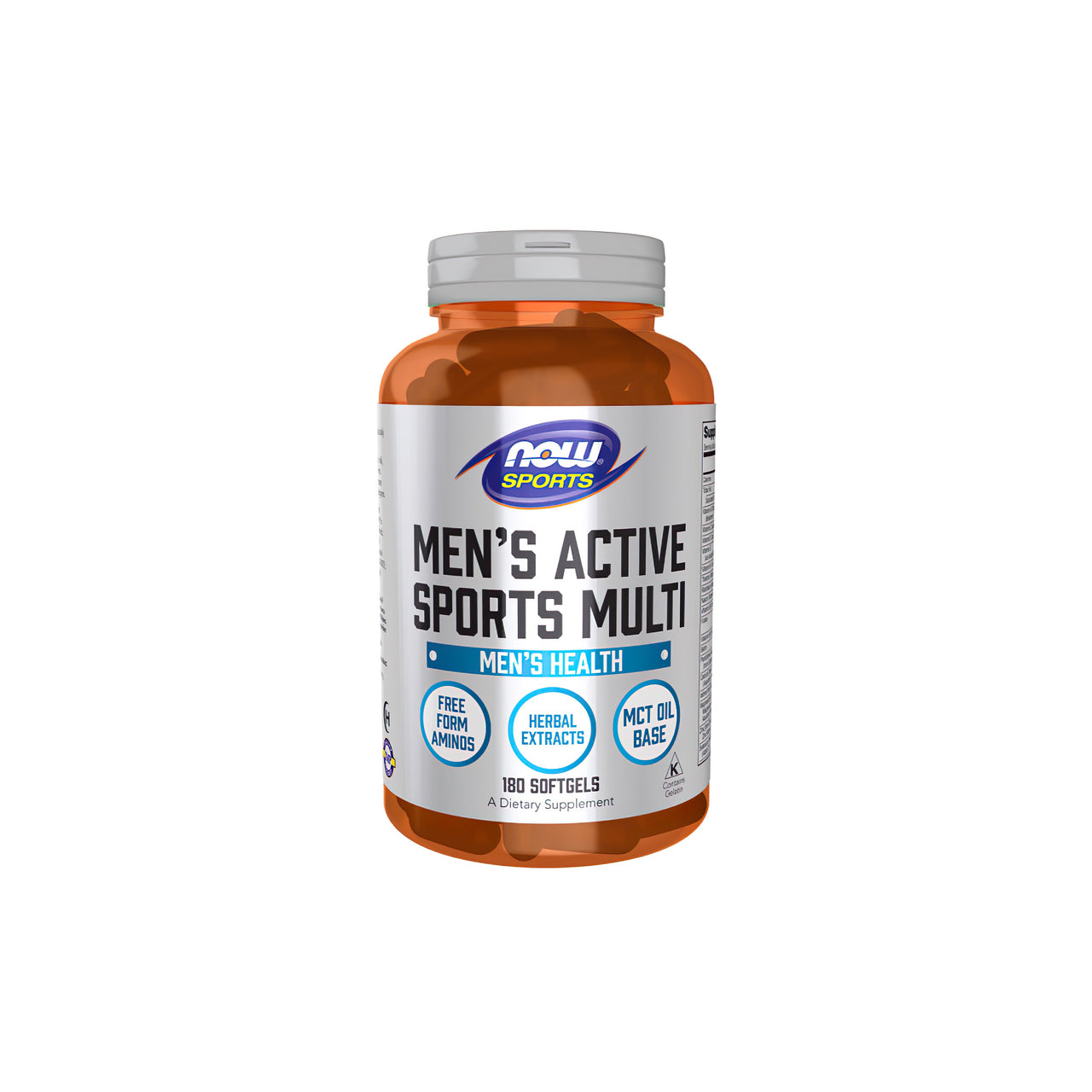 Now Now Foods Men's Active Sports Multi 180 Softgels.