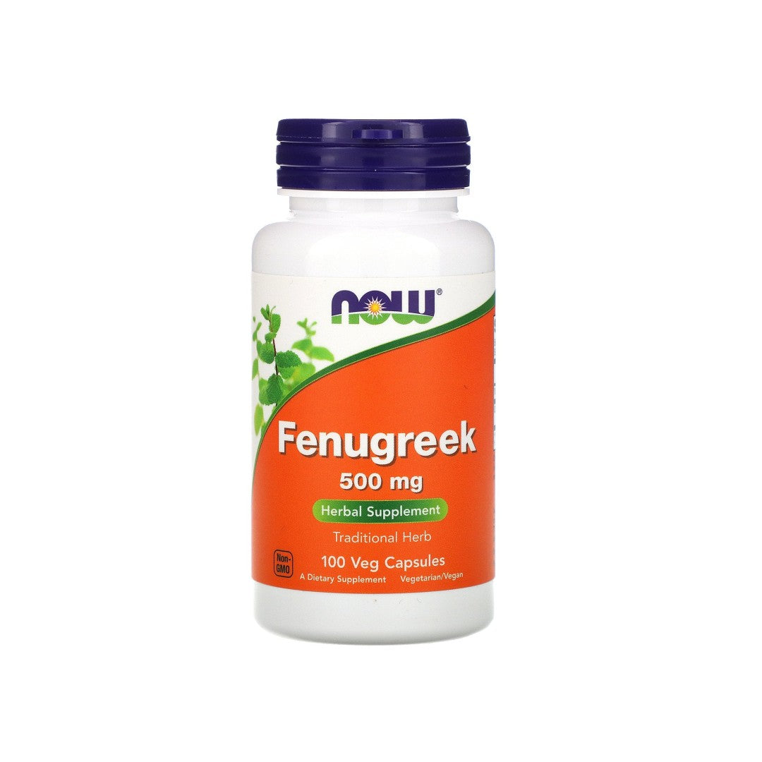 Now Foods Fenugreek 500 mg 100 vege capsules.