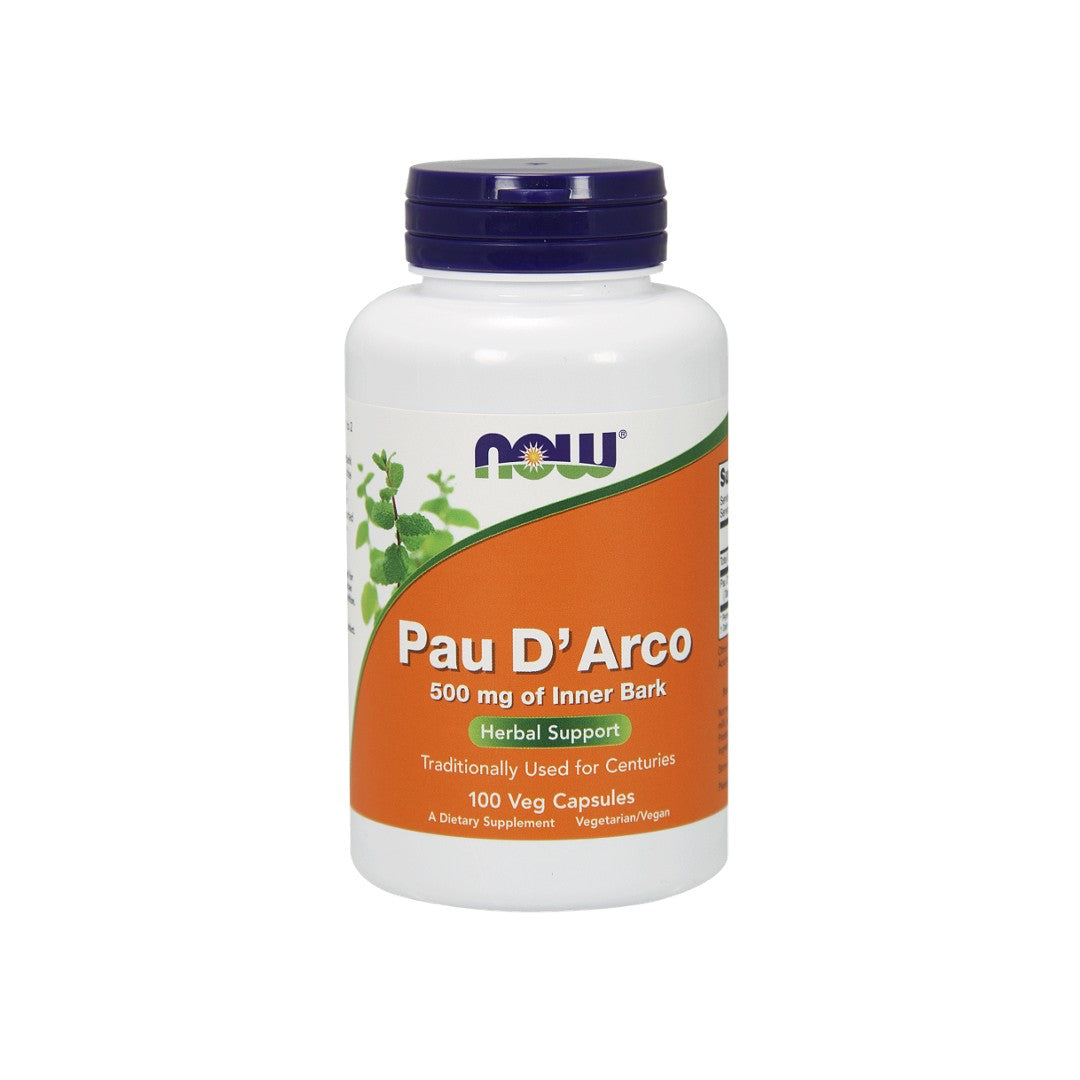 Now Foods Pau D'Arco 500 mg Inner Bark - 60 Capsules is now replaced with Now Foods Pau D Arco 500 mg 100 vege capsules.