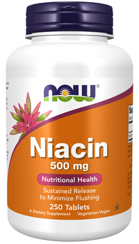 Thumbnail for Vitamins B-3 NIACIN 500 mg 250 tablets - front 2